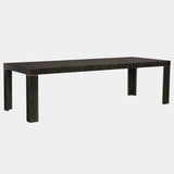 Striated Ebony Extendable Luxury Dining Table